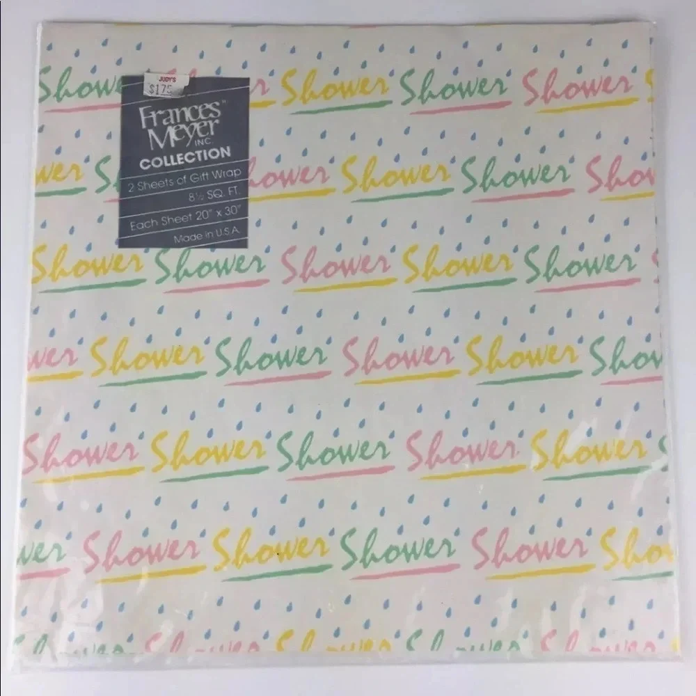Vintage Frances Meyer Baby Shower Gift Wrap New‎